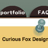 Curious Fox Design website - previous layout