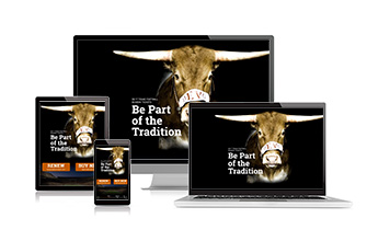 2017 football season ticket microsite on various screen sizes