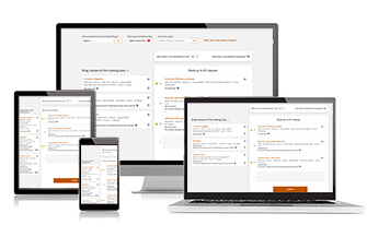 Law School schedule planner on various screen sizes