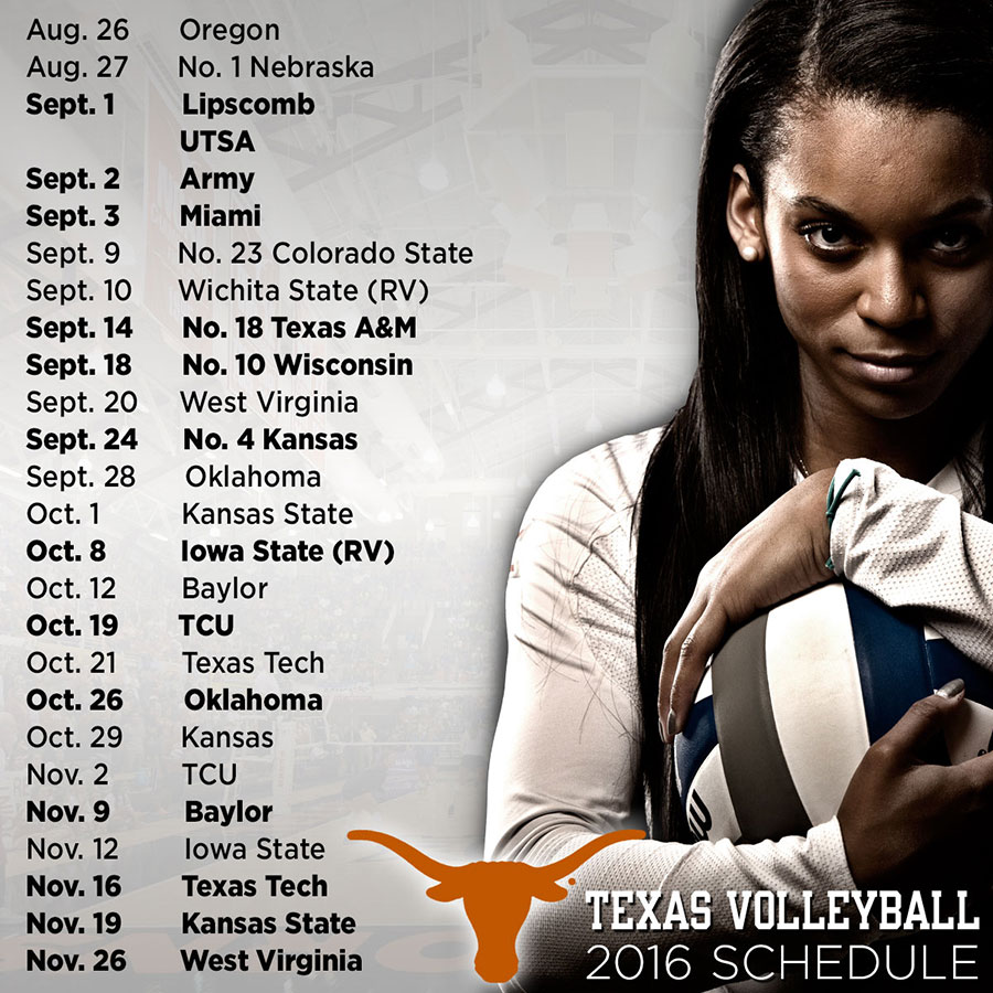 volleyball schedule graphic