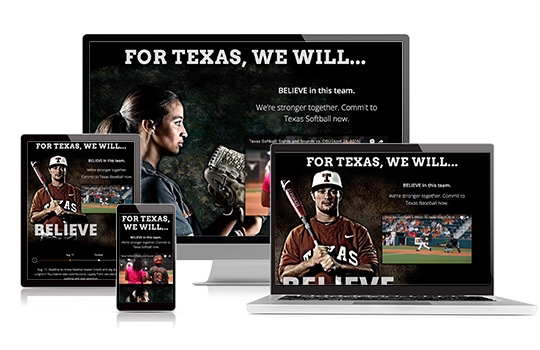 2016 Softball and Baseball Season Tickets site on various screen sizes